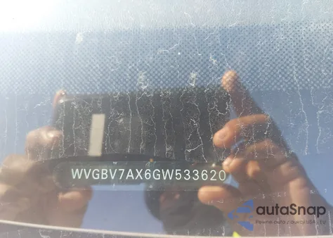 2016 Volkswagen Tiguan S from USA, damaged, VIN WVGBV7AX6GW533620